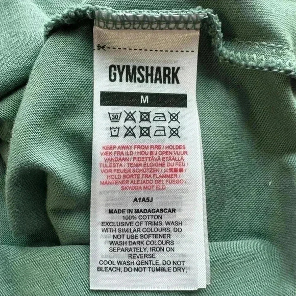 Gymshark Green Muscle Tank Size M - Picture 6 of 6